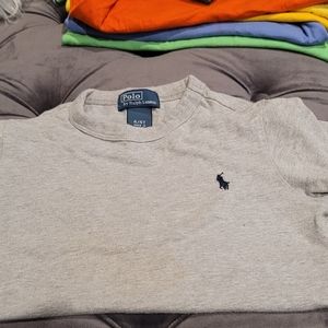 Boys Gray Polo Tee